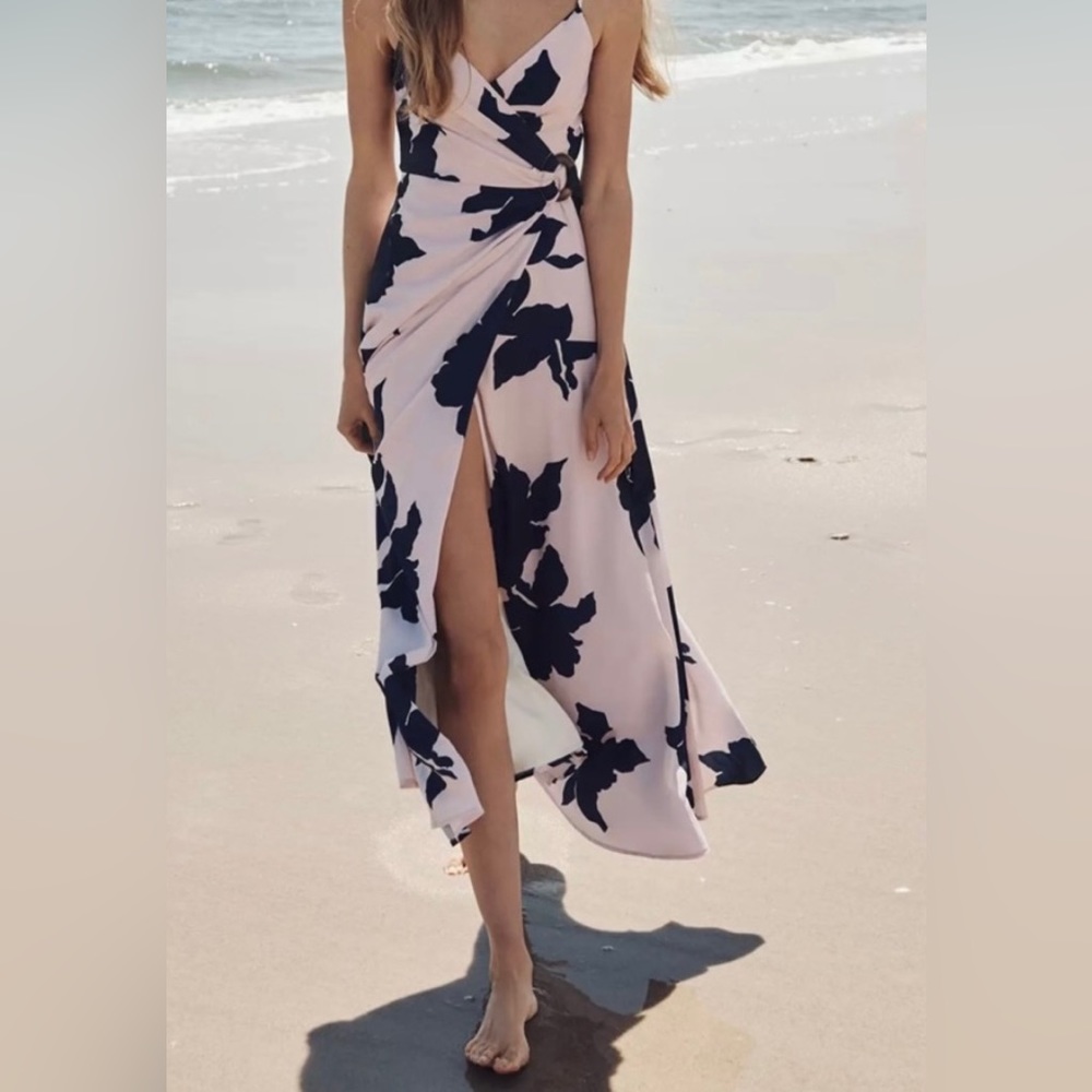 Maxi wrap dress from Anthropologie